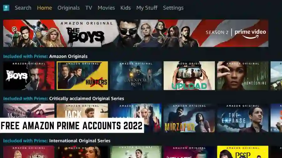 Comptes Amazon Prime gratuits 2022